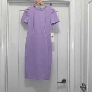NWT! Lilac Calvin Klein Sheath Dress